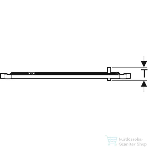 Geberit GEO 90x190 cm-es nyílóajtó Reflex vízlepergető réteggel,Ezüst+átlátszó 560.125.00.2