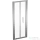 Geberit GEO 90x190 cm-es harmonikaajtó átlátszó üveggel,Reflex vízlepergető réteggel,ezüst kerettel, 560.126.00.2