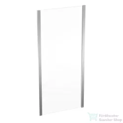   Geberit GEO 90x190 cm-es oldalfal Geo zuhanyajtóhoz átlátszó üveggel,ezüstözött kerettel,Reflex vízlepergető réteggel,560.127.00.2
