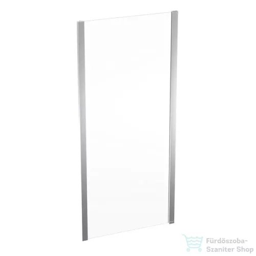 Geberit GEO 90x190 cm-es oldalfal Geo zuhanyajtóhoz átlátszó üveggel,ezüstözött kerettel,Reflex vízlepergető réteggel,560.127.00.2