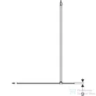 Geberit GEO 90x200 cm-es Walk-In zuhanyfal átlátszó üveggel,ezüstözött profillal,Reflex vízlepergető réteggel,560.129.00.2
