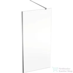   Geberit GEO 100x200 cm-es Walk-In zuhanyfal átlátszó üveggel,ezüstözött profillal,Reflex vízlepergető réteggel,560.139.00.2