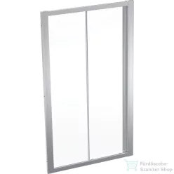   Geberit GEO 110x190 cm-es tolóajtó átlátszó üveggel,Reflex vízlepergető réteggel,ezüst kerettel, 560.143.00.2