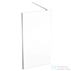  Geberit GEO 110x200 cm-es Walk-In zuhanyfal átlátszó üveggel,ezüstözött profillal,Reflex vízlepergető réteggel,560.149.00.2