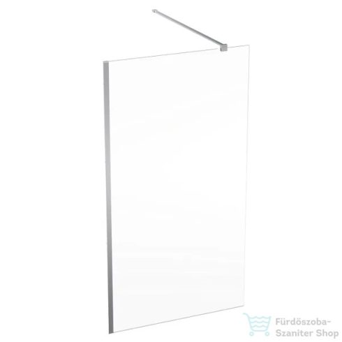Geberit GEO 110x200 cm-es Walk-In zuhanyfal átlátszó üveggel,ezüstözött profillal,Reflex vízlepergető réteggel,560.149.00.2