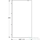 Geberit GEO 110x200 cm-es Walk-In zuhanyfal átlátszó üveggel,ezüstözött profillal,Reflex vízlepergető réteggel,560.149.00.2