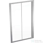 Geberit GEO 120x190 cm-es tolóajtó átlátszó üveggel,Reflex vízlepergető réteggel,ezüst kerettel, 560.153.00.2
