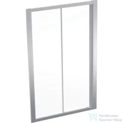   Geberit GEO 120x190 cm-es tolóajtó átlátszó üveggel,Reflex vízlepergető réteggel,ezüst kerettel, 560.153.00.2