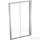 Geberit GEO 120x190 cm-es tolóajtó átlátszó üveggel,Reflex vízlepergető réteggel,ezüst kerettel, 560.153.00.2