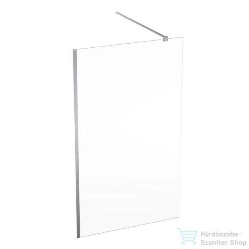 Geberit GEO 120x200 cm-es Walk-In zuhanyfal átlátszó üveggel,ezüstözött profillal,Reflex vízlepergető réteggel,560.159.00.2