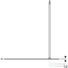 Geberit GEO 120x200 cm-es Walk-In zuhanyfal átlátszó üveggel,ezüstözött profillal,Reflex vízlepergető réteggel,560.159.00.2