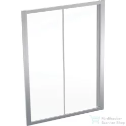   Geberit GEO 140x190 cm-es tolóajtó átlátszó üveggel,Reflex vízlepergető réteggel,ezüst kerettel, 560.163.00.2
