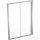 Geberit GEO 140x190 cm-es tolóajtó átlátszó üveggel,Reflex vízlepergető réteggel,ezüst kerettel, 560.163.00.2