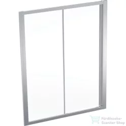   Geberit GEO 150x190 cm-es tolóajtó átlátszó üveggel,Reflex vízlepergető réteggel,ezüst kerettel, 560.173.00.2