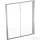 Geberit GEO 160x190 cm-es tolóajtó átlátszó üveggel,Reflex vízlepergető réteggel,ezüst kerettel, 560.183.00.2