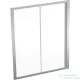 Geberit GEO 160x190 cm-es tolóajtó átlátszó üveggel,Reflex vízlepergető réteggel,ezüst kerettel, 560.183.00.2