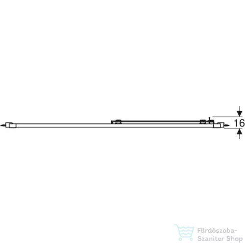 Geberit GEO 160x190 cm-es tolóajtó átlátszó üveggel,Reflex vízlepergető réteggel,ezüst kerettel, 560.183.00.2