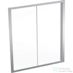   Geberit GEO 170x190 cm-es tolóajtó átlátszó üveggel,Reflex vízlepergető réteggel,ezüst kerettel, 560.193.00.2