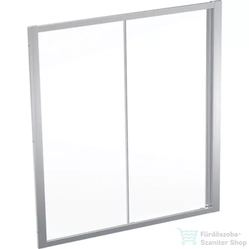 Geberit GEO 170x190 cm-es tolóajtó átlátszó üveggel,Reflex vízlepergető réteggel,ezüst kerettel, 560.193.00.2