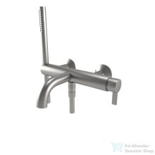   Bugnatese ORION kádtöltő csaptelep zuhanyszettel,szálcsiszolt nikkel 5602NS