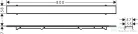 Hansgrohe RainDrain Rock Zuhanylefolyó készlet 70 cm, formára vágható és cserélhető 56030000