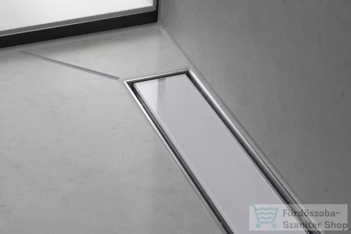 Hansgrohe RAINDRAIN MATCH zuhanyfolyóka üveg színkészlet 700 mm,állítható magasságú kerettel, fehér 56037450