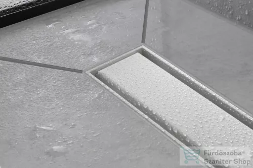 Hansgrohe RAINDRAIN MATCH zuhanyfolyóka színkészlet 800 mm, állítható magasságú kerettel, matt fehér 56038700