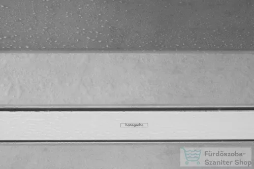 Hansgrohe RAINDRAIN MATCH zuhanyfolyóka üveg színkészlet 900 mm, állítható magasságú kerettel, fehér 56040450
