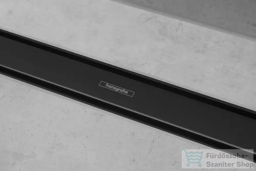 Hansgrohe RAINDRAIN MATCH zuhanyfolyóka színkészlet 900 mm, állítható magasságú kerettel, matt fekete 56040670