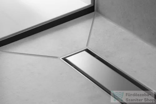 Hansgrohe RAINDRAIN MATCH zuhanyfolyóka színkészlet 900 mm, állítható magasságú kerettel, rozsdamentes acél 56040800