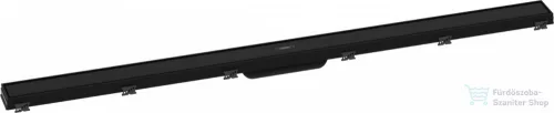 Hansgrohe RAINDRAIN MATCH zuhanyfolyóka színkészlet 1200 mm, állítható magasságú kerettel, matt fekete 56042670