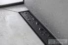 Hansgrohe RAINDRAIN MATCH zuhanyfolyóka színkészlet 1200 mm, állítható magasságú kerettel, matt fekete 56042670