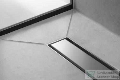 Hansgrohe RAINDRAIN MATCH zuhanyfolyóka színkészlet 1200 mm, állítható magasságú kerettel, rozsdamentes acél 56042800