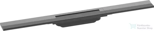 Hansgrohe RAINDRAIN FLEX zuhanyfolyóka színkészlet 700 mm, méretre vágható, szálcsiszolt fekete/króm 56043340