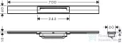 Hansgrohe RAINDRAIN FLEX zuhanyfolyóka színkészlet 700 mm, méretre vágható, matt fehér 56043700