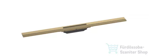 Hansgrohe RAINDRAIN Flex 90 cm-es zuhanylefolyó színkészlet, méretre vágható, szálcsiszolt bronz 56045140