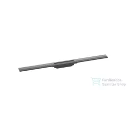   Hansgrohe RAINDRAIN Flex 90 cm-es zuhanylefolyó színkészlet, méretre vágható, szálcsiszolt fekete/króm 56045340