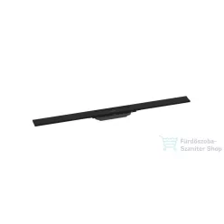   Hansgrohe RAINDRAIN Flex 90 cm-es zuhanylefolyó színkészlet, méretre vágható, matt fekete 56045670