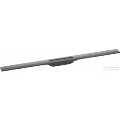   Hansgrohe RAINDRAIN FLEX zuhanyfolyóka színkészlet 1000 mm, méretre vágható, szálcsiszolt fekete/króm 56046340