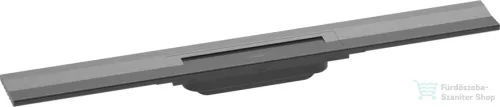 Hansgrohe RAINDRAIN FLEX zuhanyfolyóka színkészlet 700 mm, méretre vágható,fali illesztéshez, szálcsiszolt fekete/króm 56050340