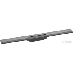   Hansgrohe RAINDRAIN FLEX zuhanyfolyóka színkészlet 800 mm, méretre vágható,fali illesztéshez,szálcsiszolt fekete/króm 56051340