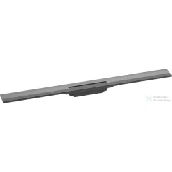   Hansgrohe RainDrain Flex zuhanyfolyóka színkészlet fali illesztéshez 900 mm, méretre vágható,szálcsiszolt fekete/króm 56052340