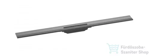 Hansgrohe RAINDRAIN FLEX zuhanyfolyóka színkészlet 1000 mm, méretre vágható,fali illesztéshez, szálcsiszolt fekete/króm 56053340