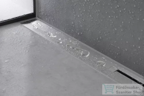 Hansgrohe RAINDRAIN FLEX zuhanyfolyóka színkészlet 1000 mm, méretre vágható,fali illesztéshez, rozsdamentes acél hatású 56053800