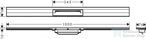 Hansgrohe RAINDRAIN FLEX zuhanyfolyóka színkészlet 1000 mm, méretre vágható,fali illesztéshez, polírozott arany hatású 56053990