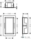 Hansgrohe XTRASTORIS ORIGINAL 300/150/100 falfülke kerettel, matt fehér 56057700