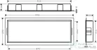 Hansgrohe XTRASTORIS ORIGINAL 300/900/100 falfülke kerettel, matt fehér 56067700