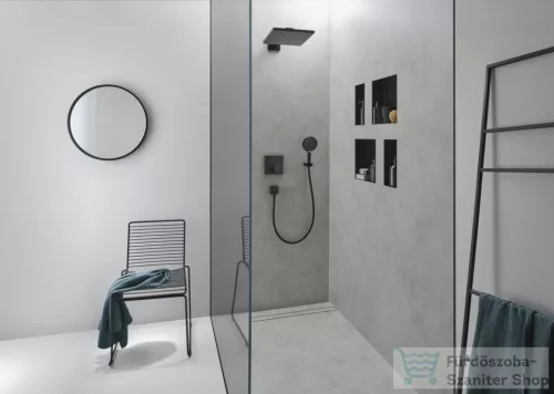 Hansgrohe XTRASTORIS MINIMALISTIC 300/150/100 falfülke keret nélkül, matt fekete 56070670