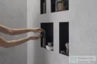Hansgrohe XTRASTORIS MINIMALISTIC 300/300/100 falfülke keret nélkül, matt fekete 56073670