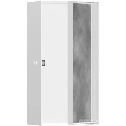   Hansgrohe XTRASTORIS ROCK 300/150/100 falfülke cserélhető ajtóval, matt fehér 56082700